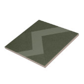 Aangepaste Moss Groene Keramische Tegel Tegeltje (Zijkant)