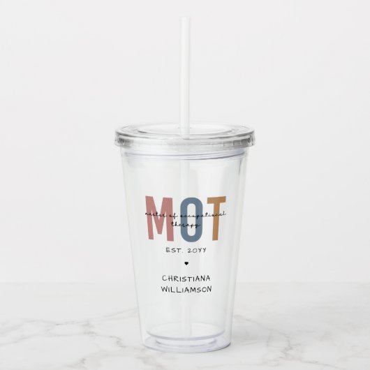 Aangepaste MOT-meester van de bedrijfsgeneeskunde Acryl Drinkbeker (Voorkant)
