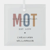 Aangepaste MOT-meester van de bedrijfsgeneeskunde Glas Ornament (Voorkant)