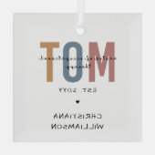 Aangepaste MOT-meester van de bedrijfsgeneeskunde Glas Ornament (Achterkant)