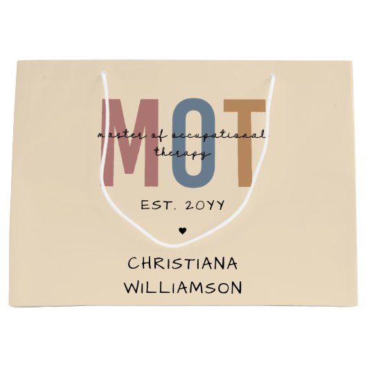 Aangepaste MOT-meester van de bedrijfsgeneeskunde Groot Cadeauzakje (Voorkant)