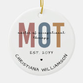 Aangepaste MOT-meester van de bedrijfsgeneeskunde Keramisch Ornament (Voorkant)