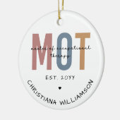 Aangepaste MOT-meester van de bedrijfsgeneeskunde Keramisch Ornament (Links)