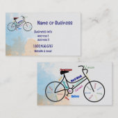 Aangepaste, Motivatie bike, fietsensport Visitekaartje (Voorkant / Achterkant)