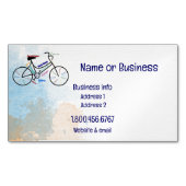 Aangepaste, Motivatie bike, fietssport Magnetisch Visitekaartje (Voorkant)