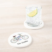 Aangepaste Motivatie fiets, fiets, sport Zandsteen Onderzetter (Zijkant)