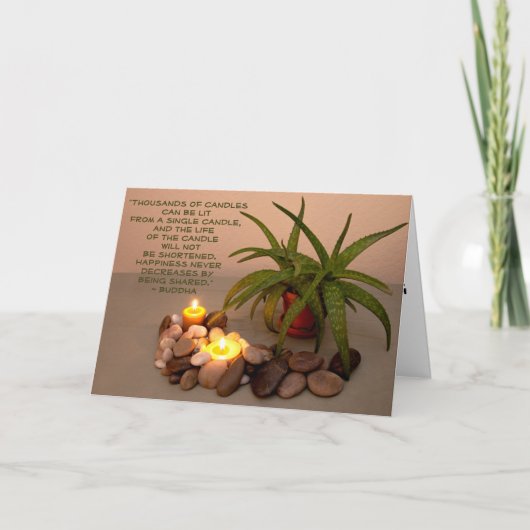 Aangepaste Motivatie foto van Boeddha Quote Nog le Kaart (Voorkant)