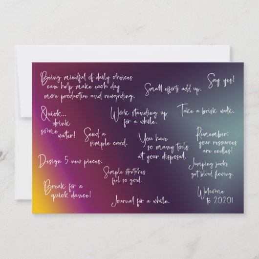 Aangepaste motivatie kaart (Voorkant)