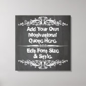 Aangepaste motivatie offerte, jouw tekst toevoegen canvas afdruk (Voorkant)