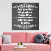 Aangepaste motivatie offerte, jouw tekst toevoegen canvas afdruk (Insitu (Woonkamer))