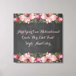 Aangepaste motivatie offerte, jouw tekst toevoegen canvas afdruk