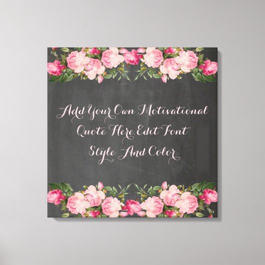 Aangepaste motivatie offerte, jouw tekst toevoegen canvas afdruk (Voorkant)