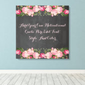 Aangepaste motivatie offerte, jouw tekst toevoegen canvas afdruk (Insitu (Houten vloer))