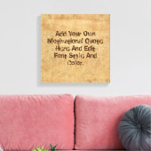 Aangepaste motivatie offerte, maak uw eigen canvas afdruk (Insitu (Woonkamer))