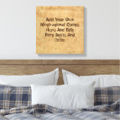 Aangepaste motivatie offerte, maak uw eigen canvas afdruk (Insitu (Slaapkamer))