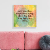 Aangepaste motivatie offerte, maak uw eigen canvas afdruk (Insitu (Woonkamer))