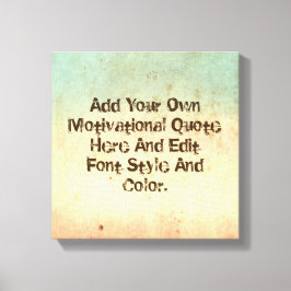 Aangepaste motivatie offerte, maak uw eigen canvas afdruk