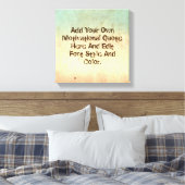 Aangepaste motivatie offerte, maak uw eigen canvas afdruk (Insitu (Slaapkamer))