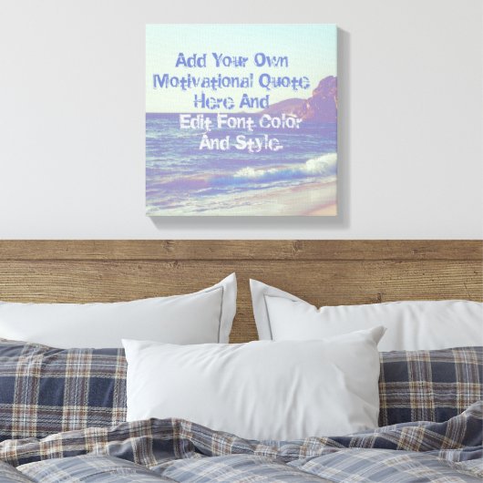 Aangepaste motivatie offerte, maak uw eigen canvas afdruk (Insitu (Slaapkamer))