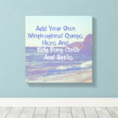 Aangepaste motivatie offerte, maak uw eigen canvas afdruk (Insitu (Houten vloer))