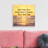 Aangepaste motivatie offerte, maak uw eigen canvas afdruk (Insitu (Woonkamer))