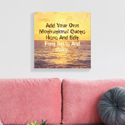 Aangepaste motivatie offerte, maak uw eigen canvas afdruk (Insitu (Woonkamer))