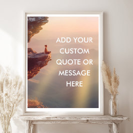 Aangepaste Motivatie offerte Poster – Ocean Cliff 