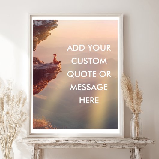 Aangepaste Motivatie offerte Poster – Ocean Cliff 