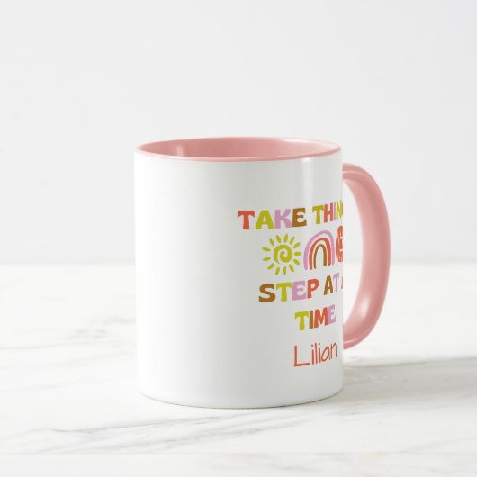 Aangepaste Motivatie offertes voor het oprollen Mok (Voorkant rechts)