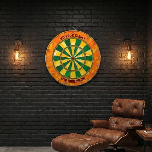 Aangepaste Motivatie "Raak Je Doel" Dartbord
