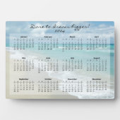 Aangepaste Motivatie strand 2024 bureaukalender Fotoplaat (voorkant)