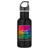 Aangepaste Motivatie succes dromen geloven bereike Waterfles (Voorkant)