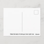 Aangepaste motivatiepostkaart briefkaart (Achterkant)