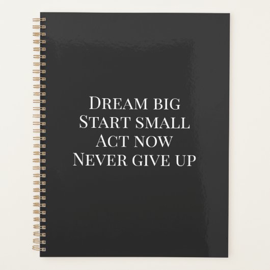Aangepaste Motiverende Citat Canvas Tegels Planner (Voorkant)
