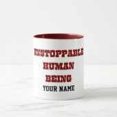 Aangepaste Motiverende Quote Zelfvertrouwen Cadeau Mok (Midden)