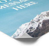 Aangepaste Motiverende Reisquote Poster (Hoek)
