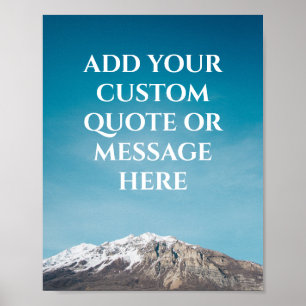 Aangepaste Motiverende Reisquote Poster