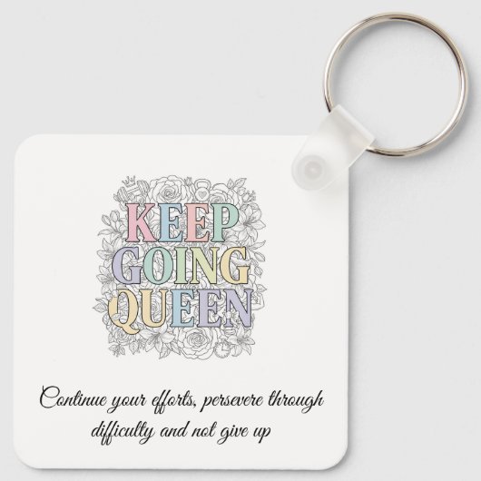 Aangepaste Motiverende Sleutelhanger (Achterkant)