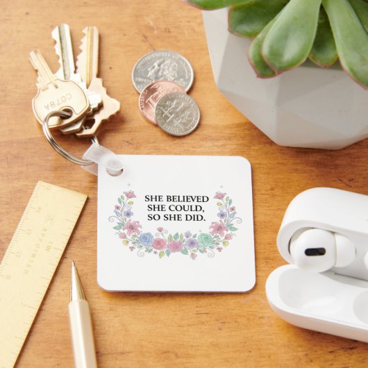 Aangepaste Motiverende Sleutelhanger (Bureau)
