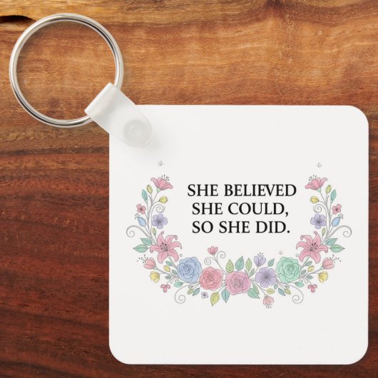 Aangepaste Motiverende Sleutelhanger (Voorkant)