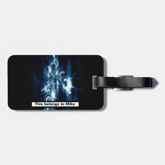 Aangepaste Motocross Bagagelabel (Achterkant horizontaal)