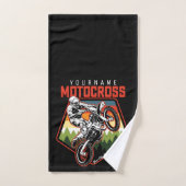 Aangepaste Motocross-racebesturing met vuil spoor Bad Handdoek (Handdoek)