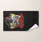 Aangepaste Motocross-racebesturing met vuil spoor Bad Handdoek (Handdoek)