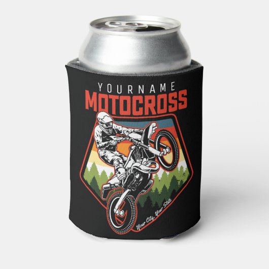 Aangepaste Motocross-racebesturing met vuil spoor Blikjeskoeler (Blikje Achterkant)