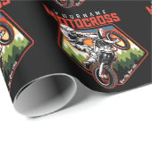Aangepaste Motocross-racebesturing met vuil spoor Cadeaupapier (Rol Hoek)