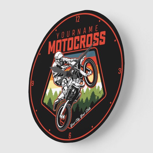 Aangepaste Motocross-racebesturing met vuil spoor Grote Klok (Hoek)