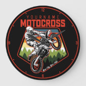 Aangepaste Motocross-racebesturing met vuil spoor Grote Klok (Voorkant)