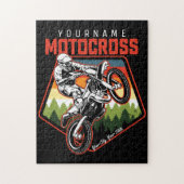 Aangepaste Motocross-racebesturing met vuil spoor Legpuzzel (Verticaal)