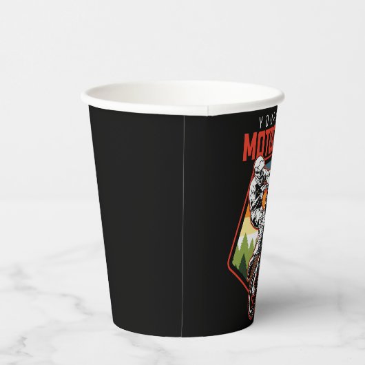 Aangepaste Motocross-racebesturing met vuil spoor Papieren Bekers (Rechts)