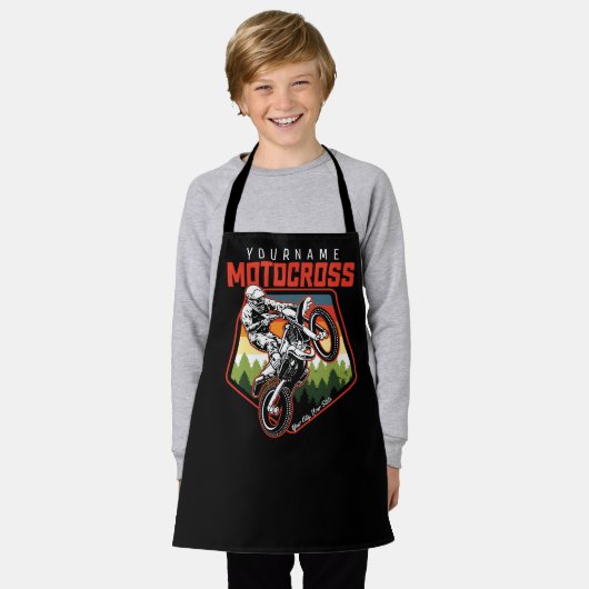 Aangepaste Motocross-racebesturing met vuil spoor Schort (Gedragen)